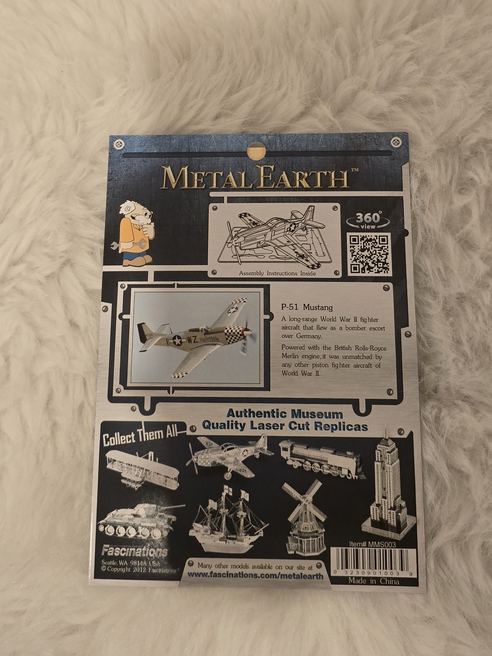 Metal Earth 3D Laser Cut Models Kit Bundle - Silver Aircraft & Shuttle - Picture 5 of 8